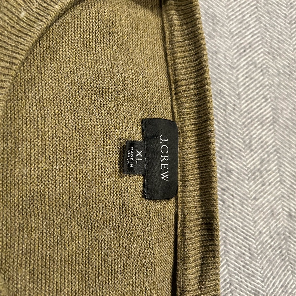 J. Crew Men's Green Crewneck Sweater